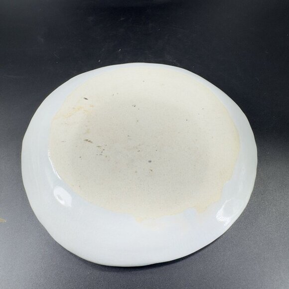 Vintage Oriental Hand Made Studio Pottery Dish Plate Tree Scene Artist Signed - Picture 9 of 14